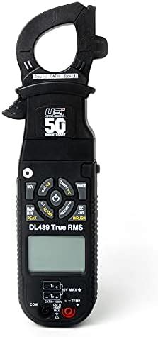 UEi DL489 Digital Clamp Meter HVAC Amp Meter True RMS Multimeter Auto ...