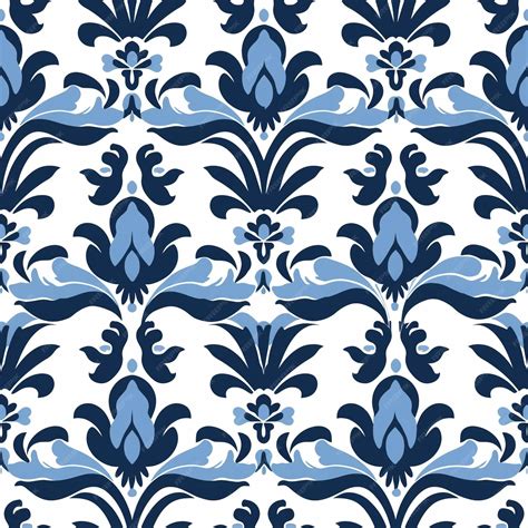 Seamless floral pattern vector | Premium Photo
