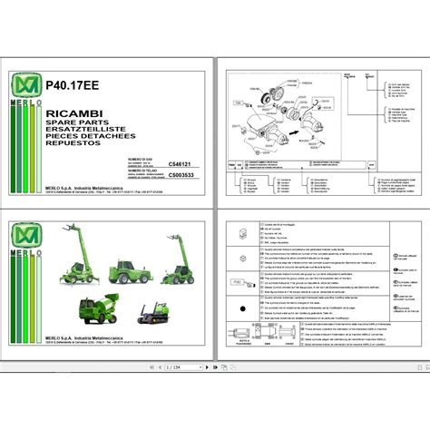 Merlo Telescopic Handler P40.7EE Spare Parts Catalog