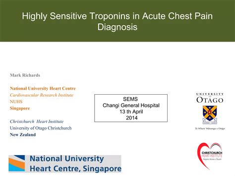 Mark Richards - High sensitivity troponins in chest pain | PPT