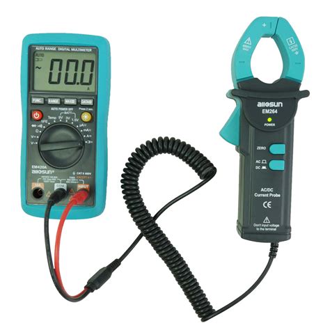 Buy Allosun Digital Clamp Meter,AC/DC Amp Clamp Meter Multimeter Clamp ...