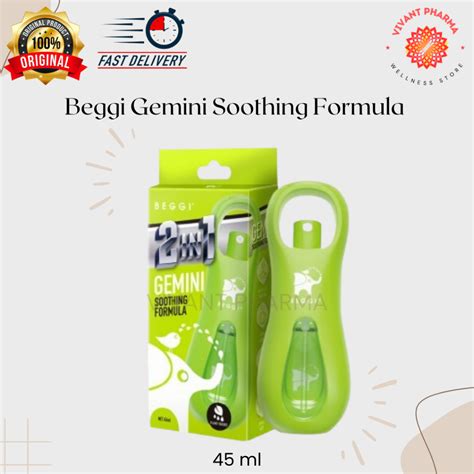 BEGGI 2-IN-1 Gemini Soothing Formula 45ml (Mosquito Repellent & After ...