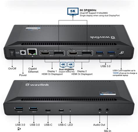 WAVLINK 4K Universal USB C Docking Station Dual India | Ubuy