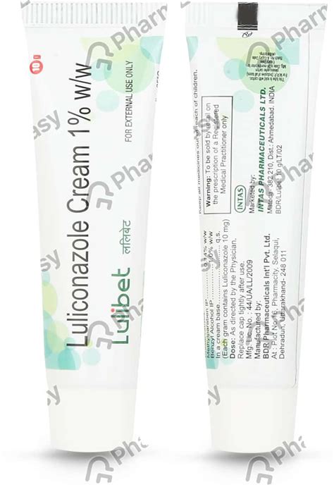 Lulibet 1 %W/W Cream (10): Uses, Side Effects, Price & Dosage | PharmEasy