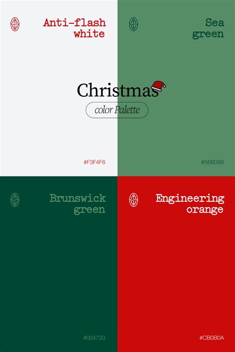 CHRISTMAS Color Palette | New Year trend colors | Новогодняя цветовая палитра | Palette dei ...