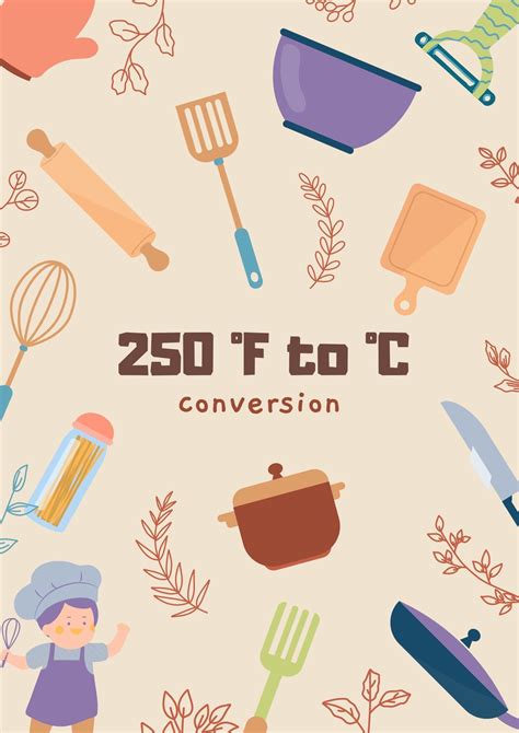 250 °F to °C (250 Fahrenheit to Celsius)