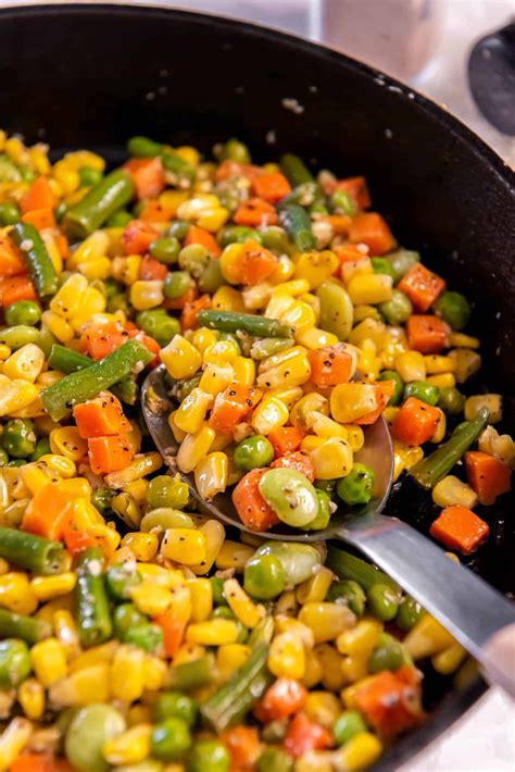 Elevate the flavor of a bag of frozen mixed vegetables by adding butter ...