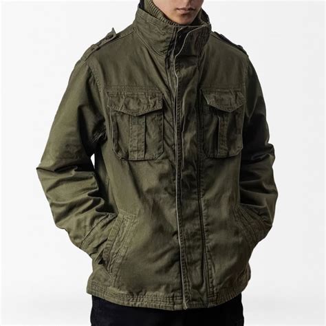 Mens Green Field Jacket