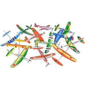Buy Big Mo's Toys 24 Pack 8 Inch Glider Planes, Birthday Party Favor ...