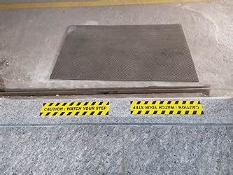 eSplanade Caution Watch Your Step Sign Sticker Decal - Easy to Mount ...