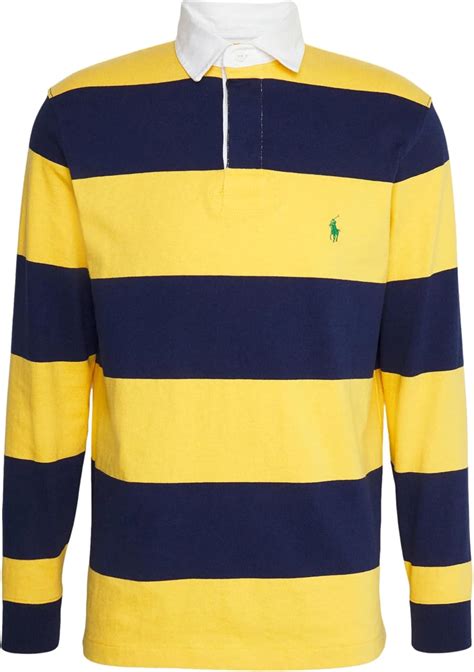Amazon.com: POLO RALPH LAUREN Mens Classic Fit Striped Jersey Rugby ...