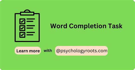 Image result for Word Completion Task Memory Primingword Recall Memory Test
