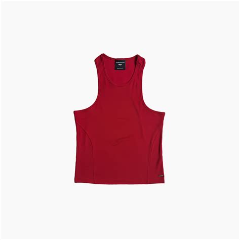 3002 - AURA SLIM TANK - CRIMSON RED – AURAWEAR