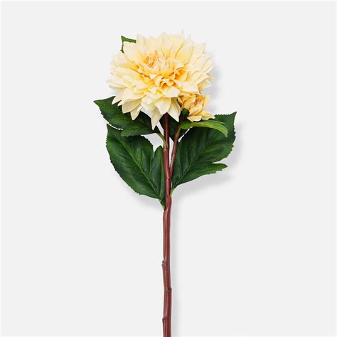 Shop Yellow Artificial Dahlia Flower Stem - Single - at Best Price ...