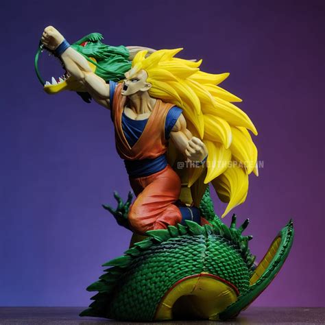 Goku Super Saiyan 3 with Shenron Action Figure - Dragon Ball