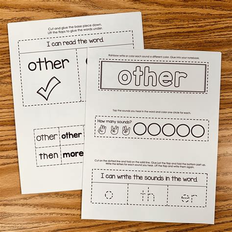 Other Sight Word Interactive Notebook - Fry - Simply Kinder + Printable ...
