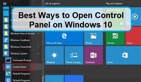 Open Control Panel Open Windows 10 的图像结果