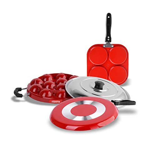 Top Rated - 2.6mm Thick Non-Stick Get Red Combo Set – Sumeet Cookware