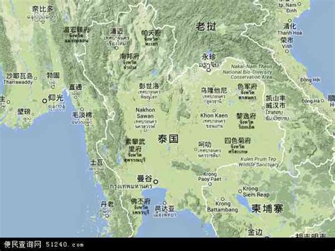 泰国地图 - 泰国卫星地图 - 泰国高清航拍地图 - 便民查询网地图