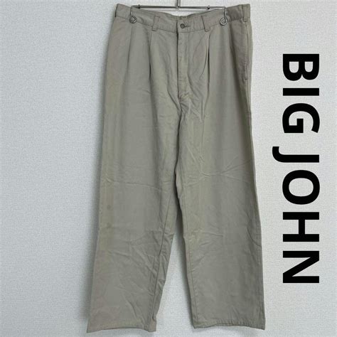 古着 ビッグジョン トラウザー ツータックパンツ チノパン - メルカリ