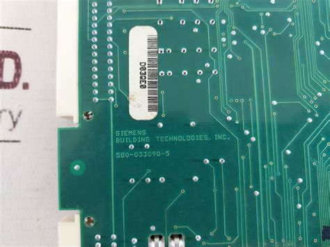 Siemens 580-033090-5 Dlc Fire Alarm Intelligent Device Loop Card ...