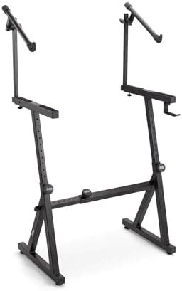 On-Stage KS1365 Z Keyboard Stand with Second Tier (Portable Heavy-Duty ...