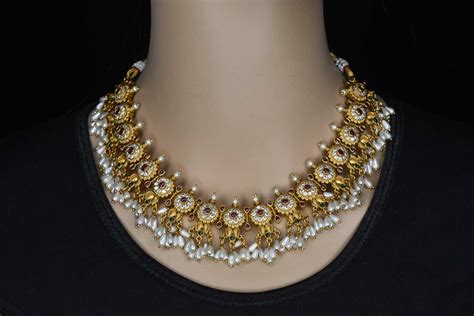 Antique Guttapusalu Necklace With Earrings – 𝗔𝘀𝗽 𝗙𝗮𝘀𝗵𝗶𝗼𝗻 𝗝𝗲𝘄𝗲𝗹𝗹𝗲𝗿𝘆