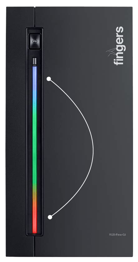 FINGERS RGB-Flow C2 PC Cases | Micro-ATX with ARGB LEDs