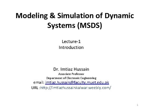 Example of MSD Dynamic Simulation 的图像结果