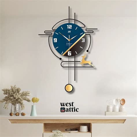 Designer Stellar Deer Wall Clock - Clock for Home Decor - West Attic