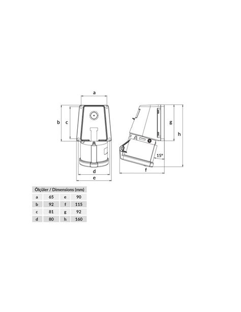 Розетка настенная 220V 3*32A полиамид IP44 Bemis BC1-3403-2535 ТД Сокол ...