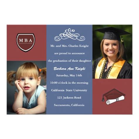 MBA Graduation Invitations 的图像结果