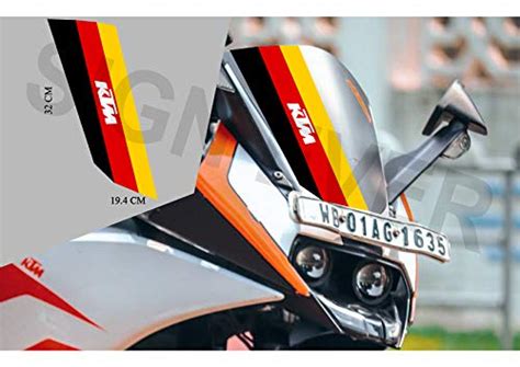 SIGN EVER Bike German Flag Logo Stickers and Graphics Mask Sides Body ...