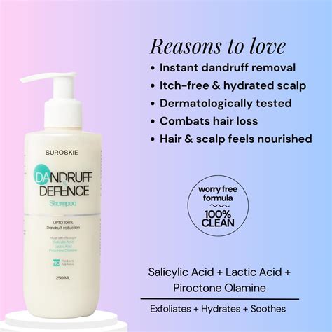 Anti-dandruff Defence Hair Shampoo with Salicylic Acid for Women – Suroskie