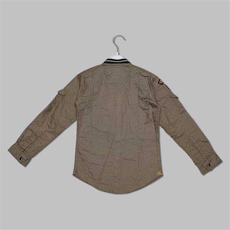 Buy Solid Full Sleeves Mandarin Collar Shirt for Boys – Mumkins