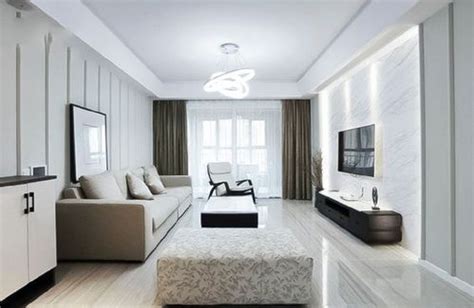 120平北欧风格三居室客厅沙发图片_齐家网装修效果图