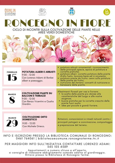 Roncegno in fiore. Coltivazione orto domestico, Biblioteca Comunale ...