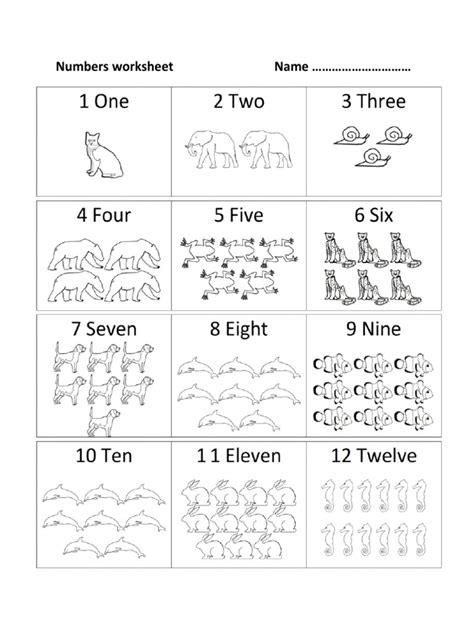 Math Numbers Worksheet PDF 的图像结果