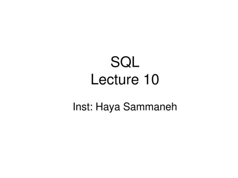 Image result for SQL Video Lecture