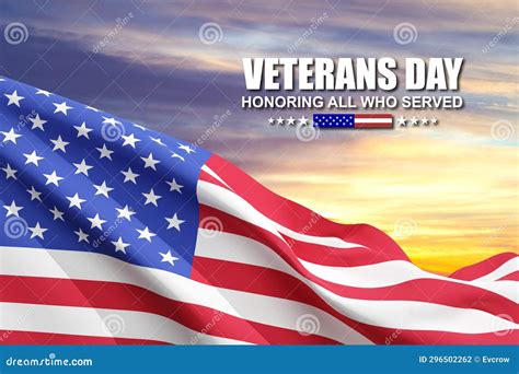 Veterans day poster stock photo. Image of united, holiday - 296502262
