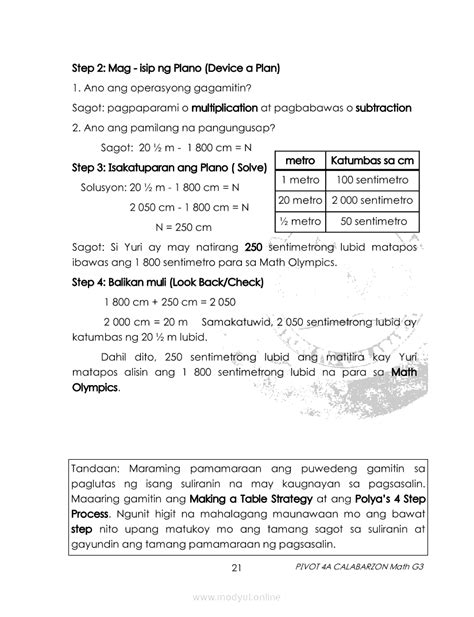 Image result for Grade 3 Math Module 4 Lesson 4