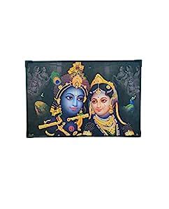 VINJOS VASTU CRAFTS Radha Krishna Wall Painting Wooden Board Painting ...