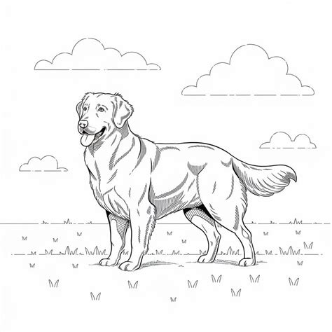 Golden Retriever coloring pages - ColoringLib