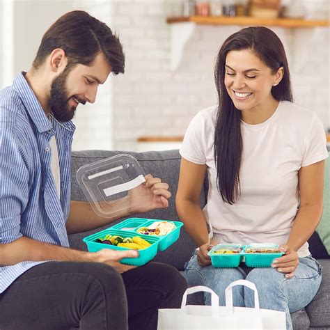 Buy Glotoch Meal Prep Container Reusable, 15 Pack 34oz 3 Compartment To ...