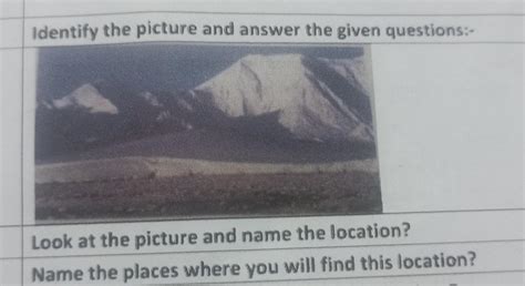 Identify the picture and answer the given questions:- Look at the ...