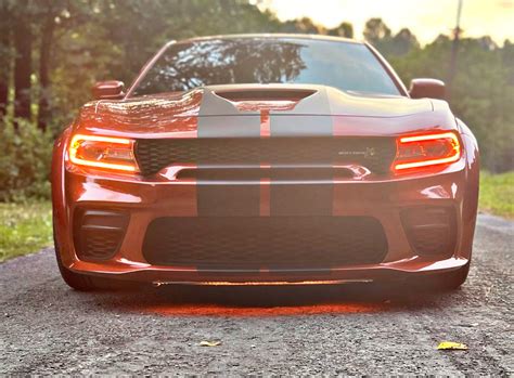 Pair LED Projector Headlights RGB Color Change Lamps For 2015-2022 Dodge Charger | eBay