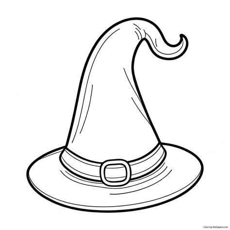 Witch Hat Coloring Page (46433-36699)