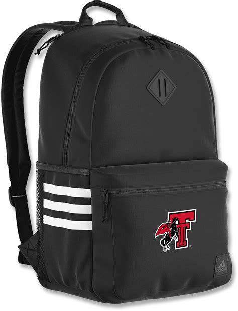Adidas Texas Tech Rearing Rider "Classic 3-Stripes" Backpack – Red ...