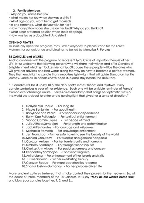 Image result for 18th Birthday Program Script Sample