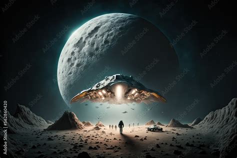 Image result for Alien Craft Landing in Moon